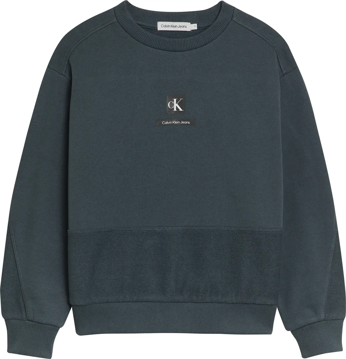Calvin Klein REVERSED TERRY SWEAT Erkek Gri Sweatshirt