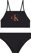 Calvin Klein BRALETTE BIKINI SET Kadın Siyah Bikini Takımı