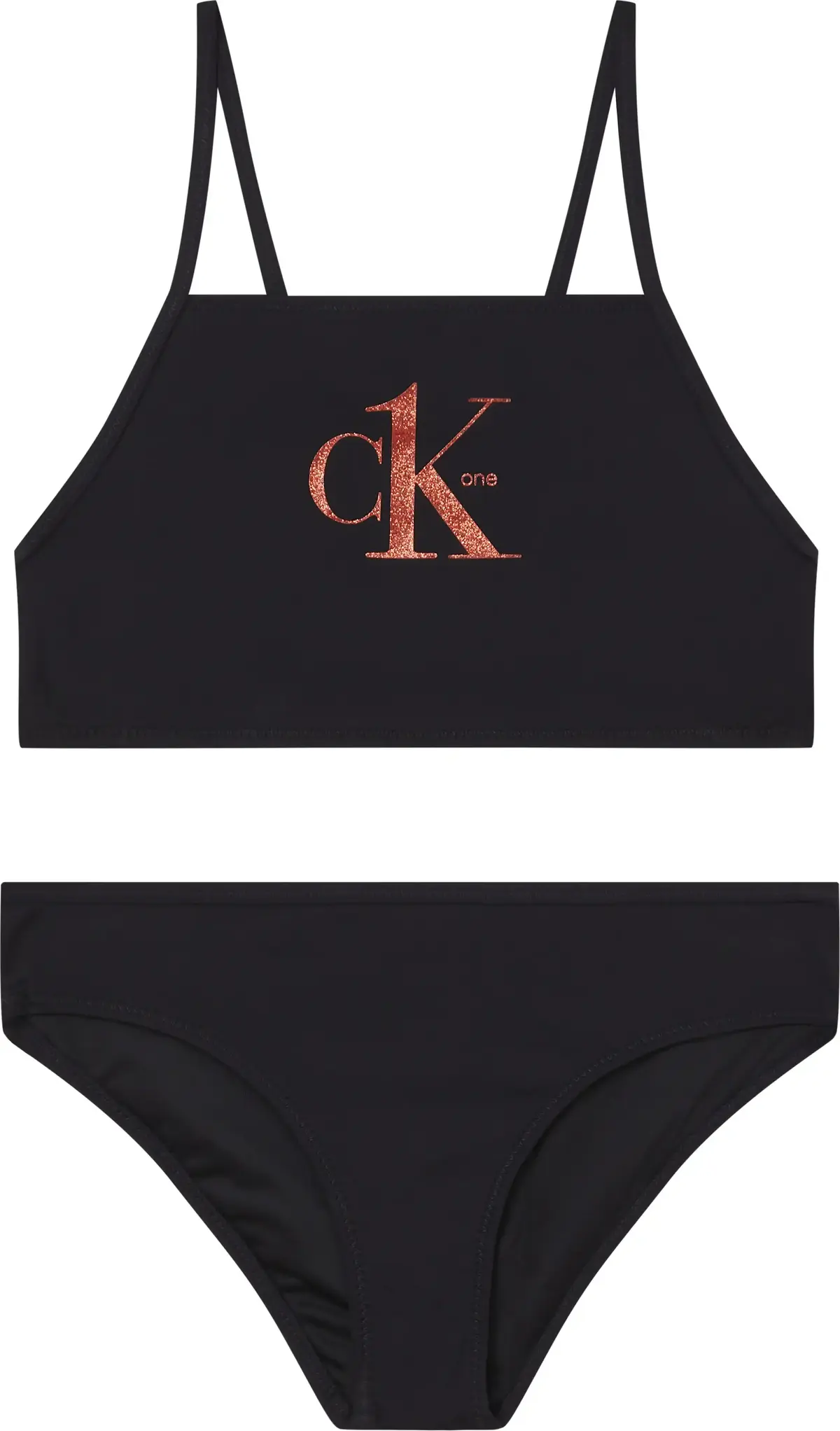 Calvin Klein BRALETTE BIKINI SET Kadın Siyah Bikini Takımı