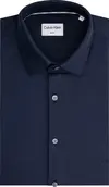 Calvin Klein SMOOTH COTTON SOLID Erkek Siyah Gömlek