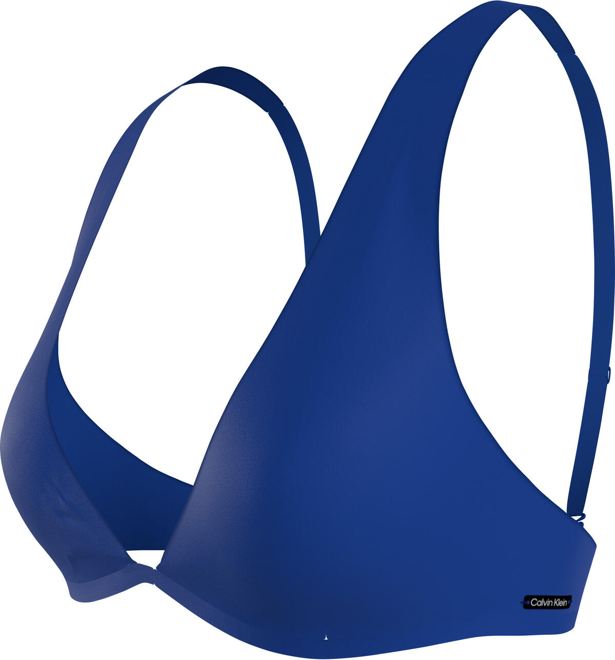 Calvin Klein FIXED TRIANGLE-RP Kadın Mavi Bikini Üstü