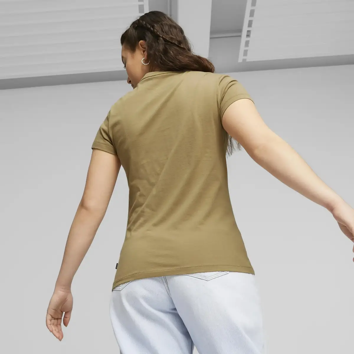 Puma ESS Logo Tee Yeşil Kadın T-Shirt