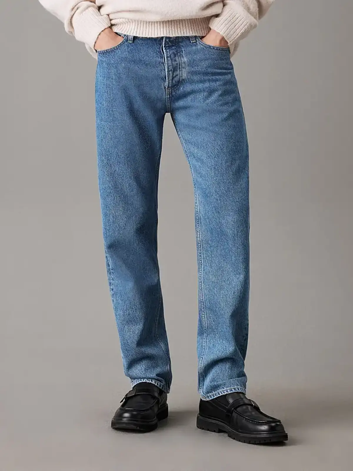 Calvin Klein STANDARD STRAIGHT Mavi Erkek Pantolon