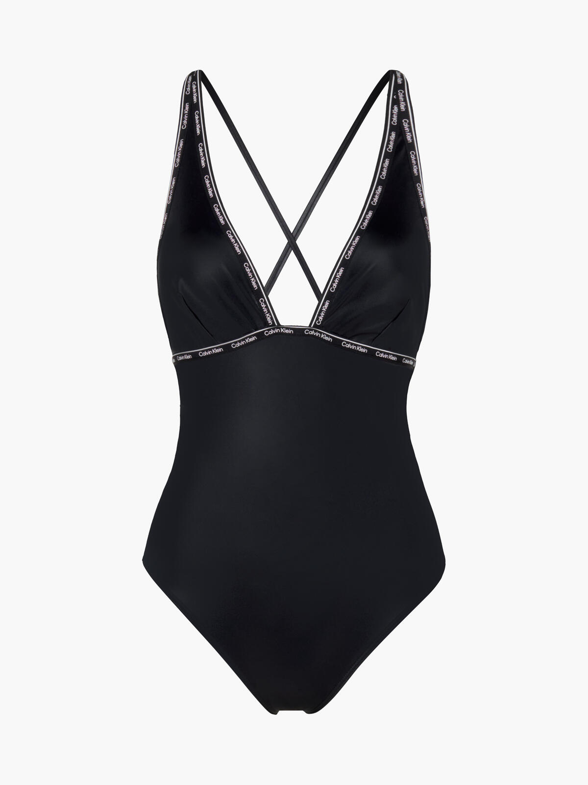 Calvin Klein PLUNGE ONE PIECE Kadın Siyah Mayo