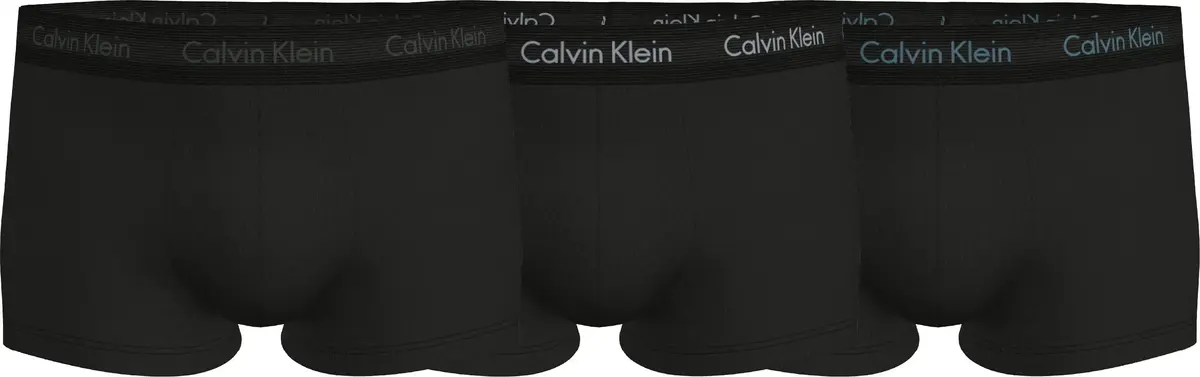 Calvin Klein LOW RISE TRUNK 3PK Erkek Siyah Boxer Set
