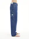 Calvin Klein 90S STRAIGHT UTILITY Kadın Mavi Kot Pantolon