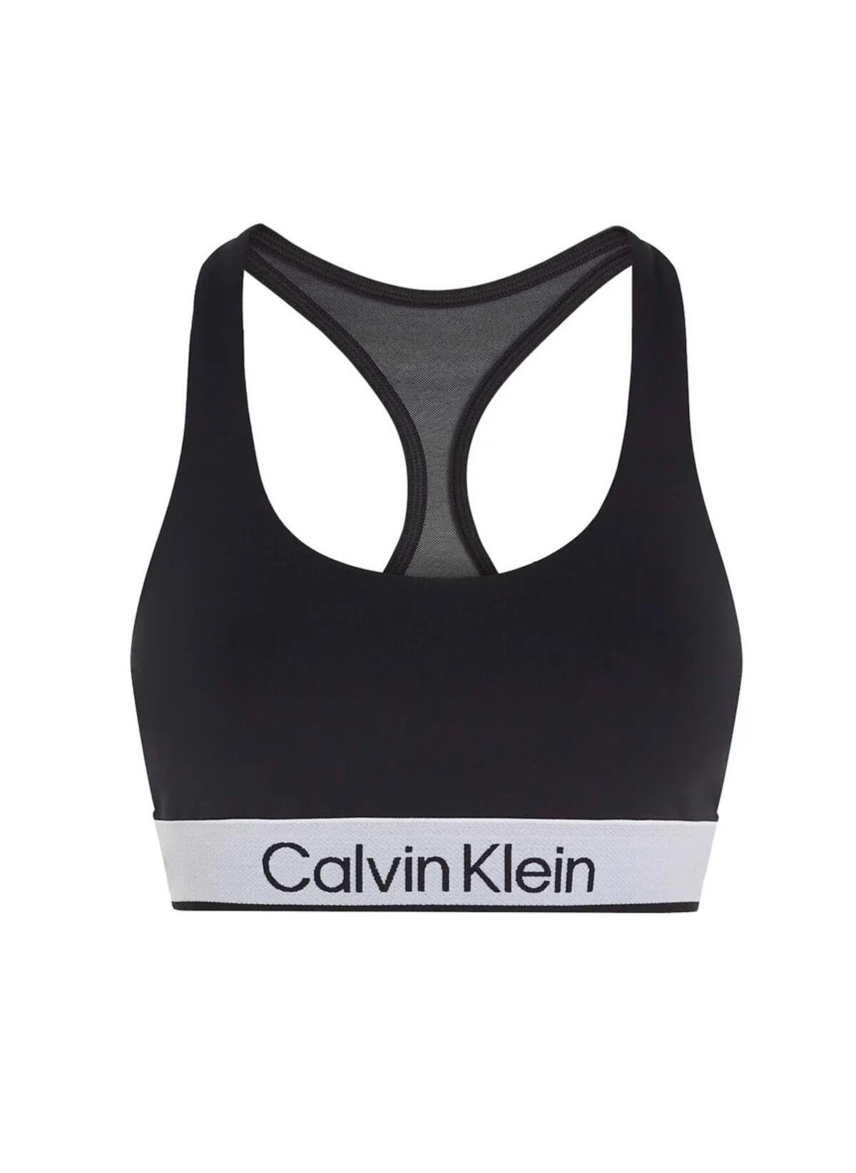 Calvin Klein WO - Sports Bra Med, BAE Siyah Kadın Sporcu Sütyeni