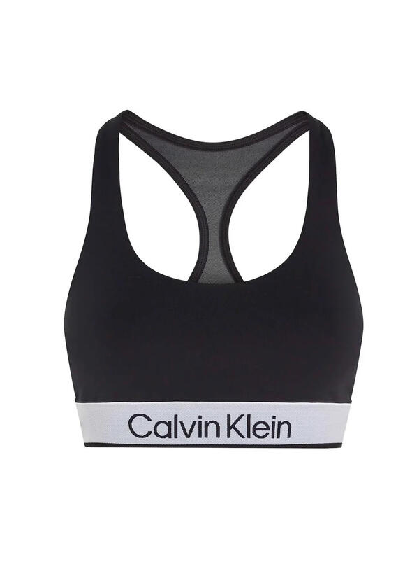 Calvin Klein WO - Sports Bra Med, BAE Siyah Kadın Sporcu Sütyeni
