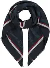 Tommy Hilfiger ESSENTIAL FLAG JACQU, DW6 Siyah Kadın Eldiven-Atkı-Bere