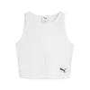 Puma WARDROBE ESS Ribbed Crop Top Beyaz Kadın Crop