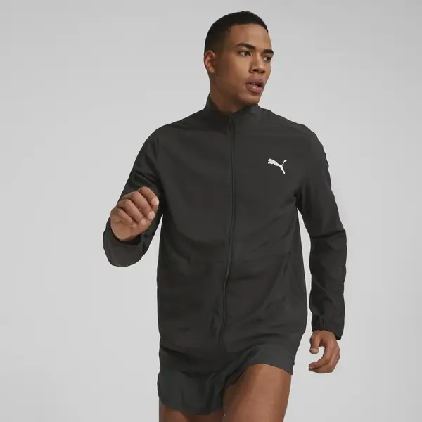 Puma RUN FAVORITE WOVEN JACKET M Siyah Erkek Fermuarlı Ceket