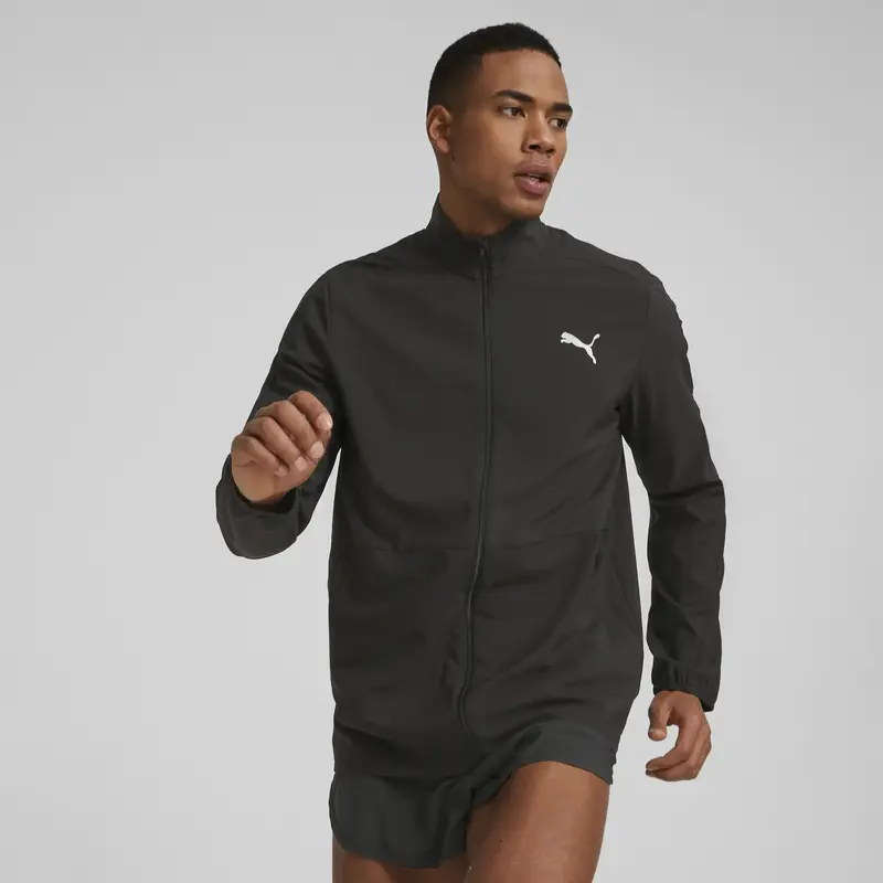 Puma RUN FAVORITE WOVEN JACKET M Siyah Erkek Sweatshirt