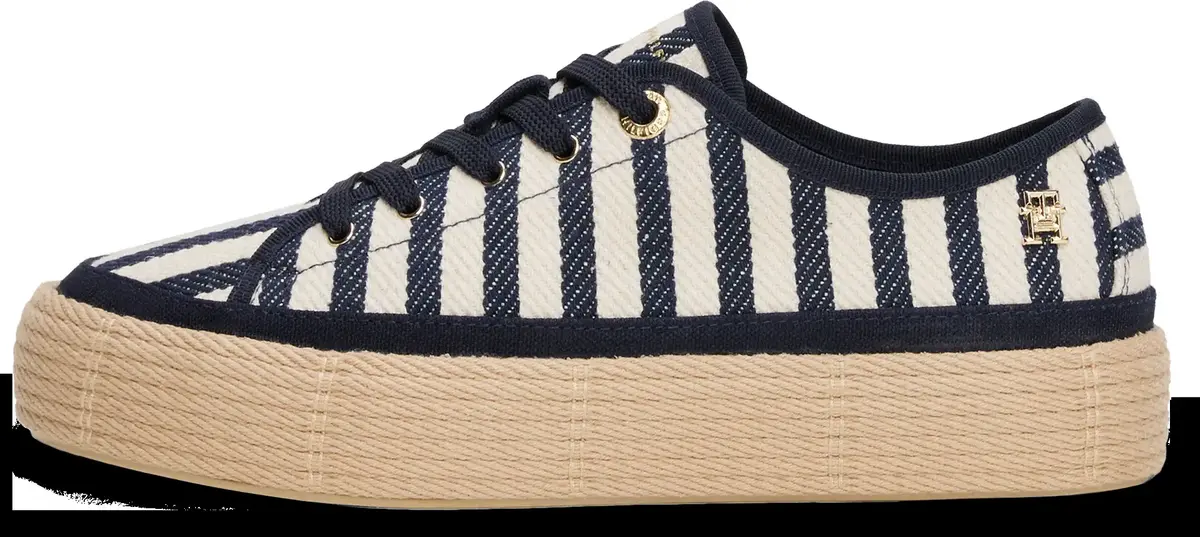 Tommy Hilfiger VULC ROPE SNEAKER IT, 0GZ Lacivert Kadın Spor Ayakkabı & Sneaker