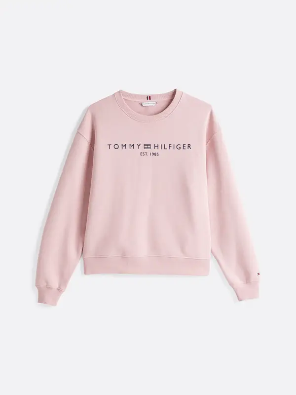 Tommy Hilfiger MDRN REG CORP LOGO C Kadın Pembe Sweatshirt