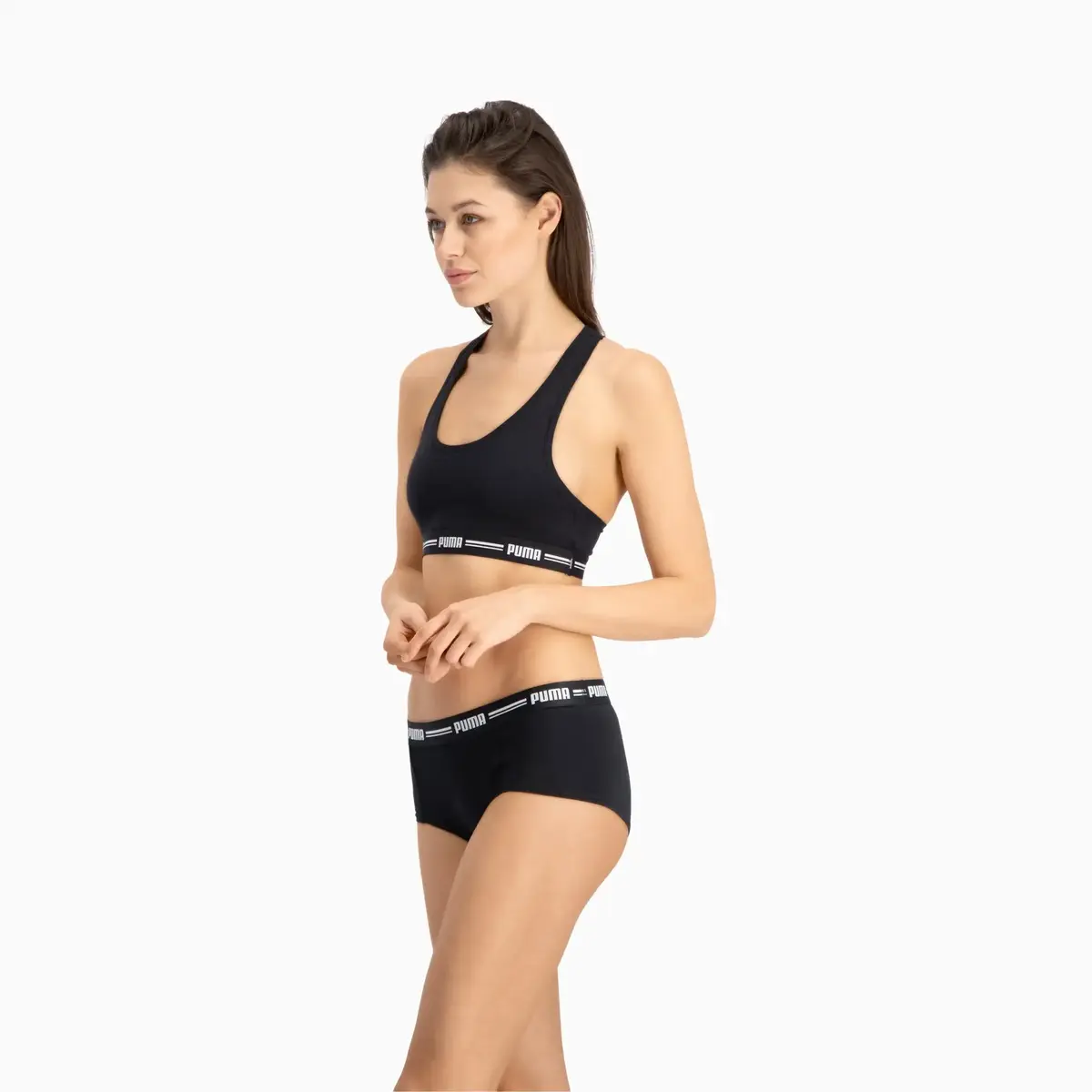 Puma PUMA WOMEN MINI SHORT 2P PAC Siyah Kadın 2'li Boxer