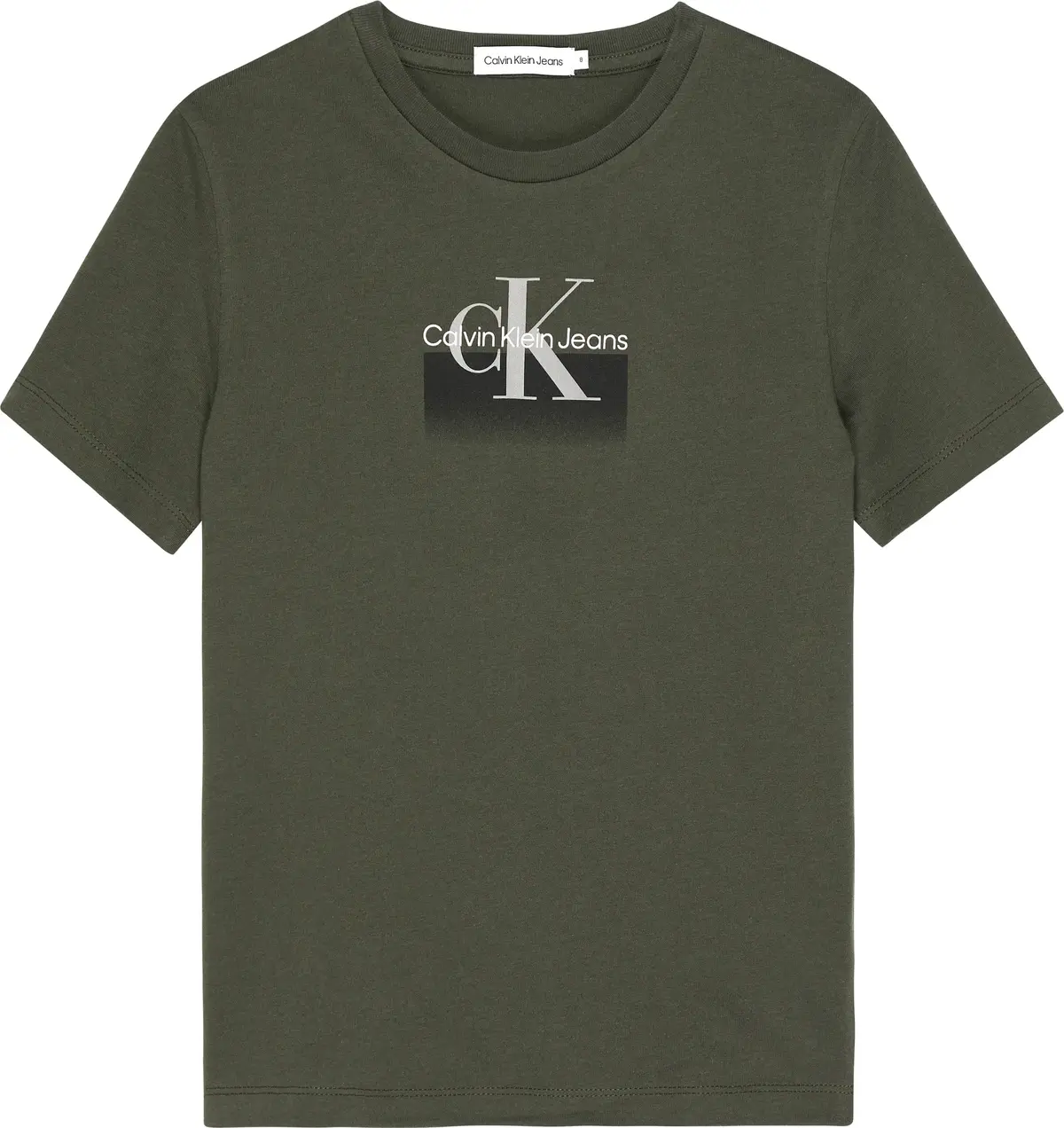 Calvin Klein GRADIENT LOGO T-SHIR Erkek Haki T-Shirt