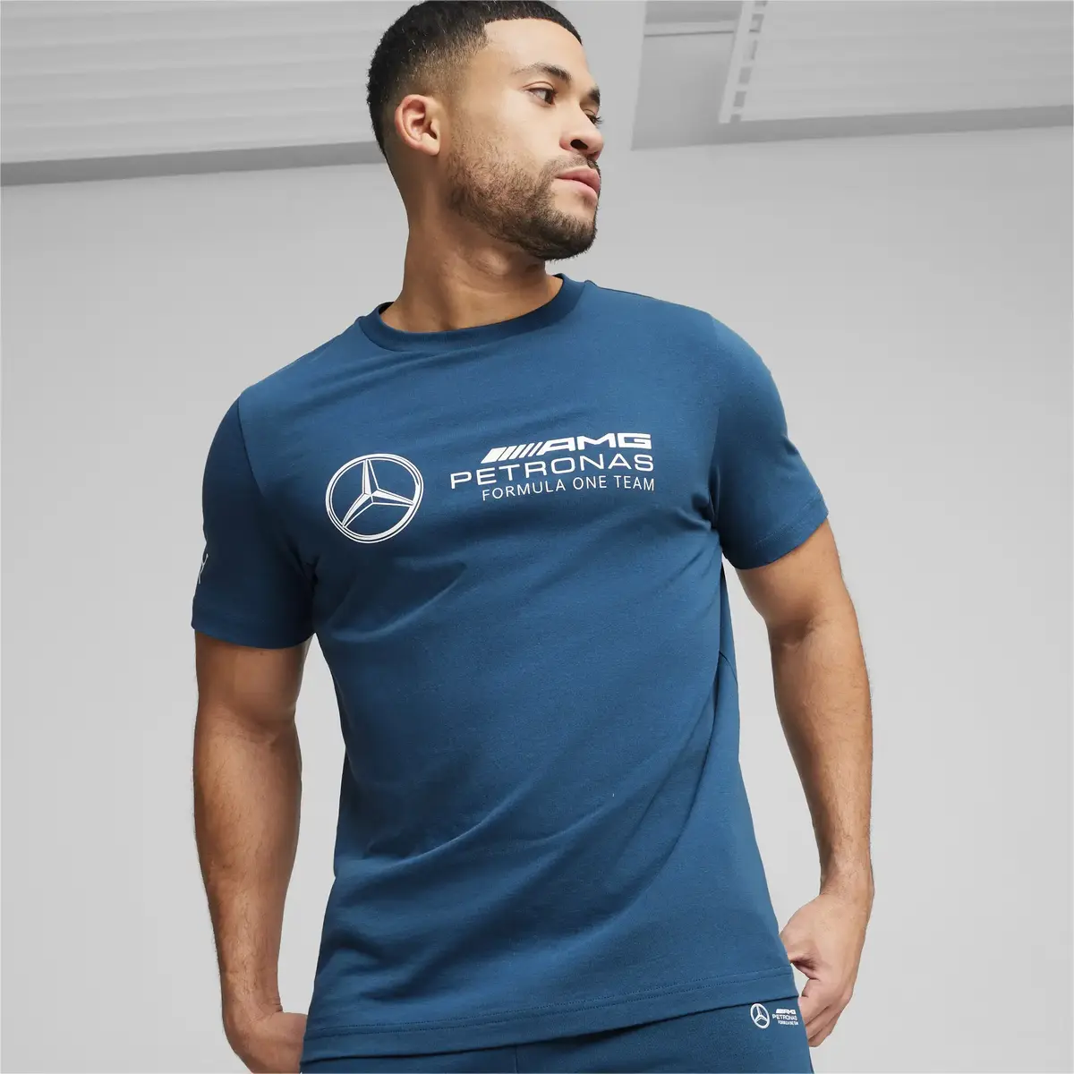 Puma MAPF1 ESS Logo Tee Yeşil Erkek T-Shirt