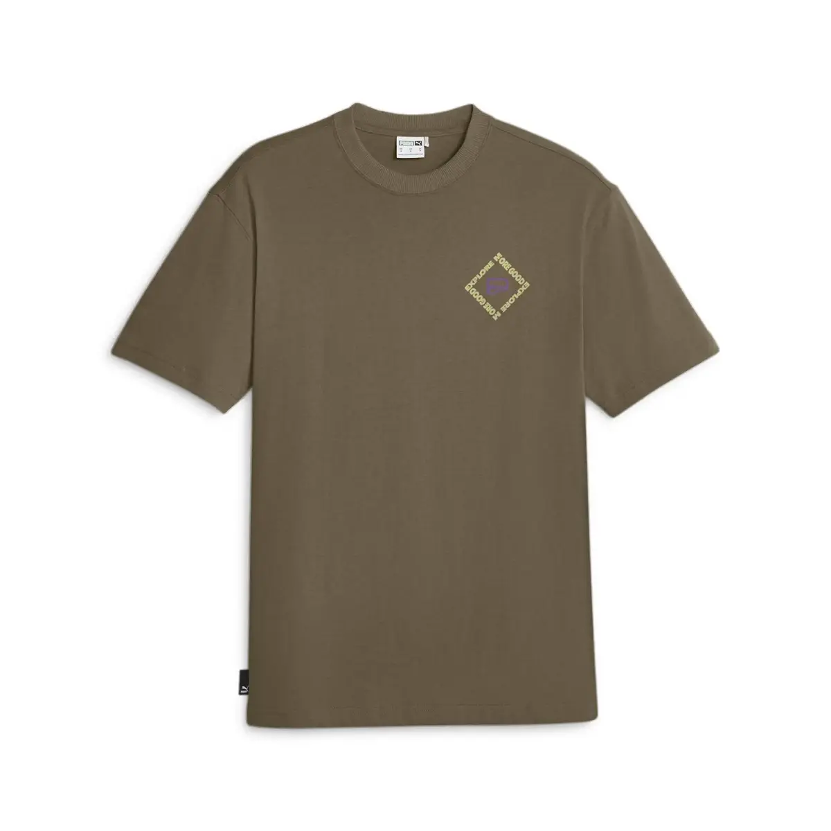 Puma DOWNTOWN Graphic Tee Yeşil Erkek T-Shirt