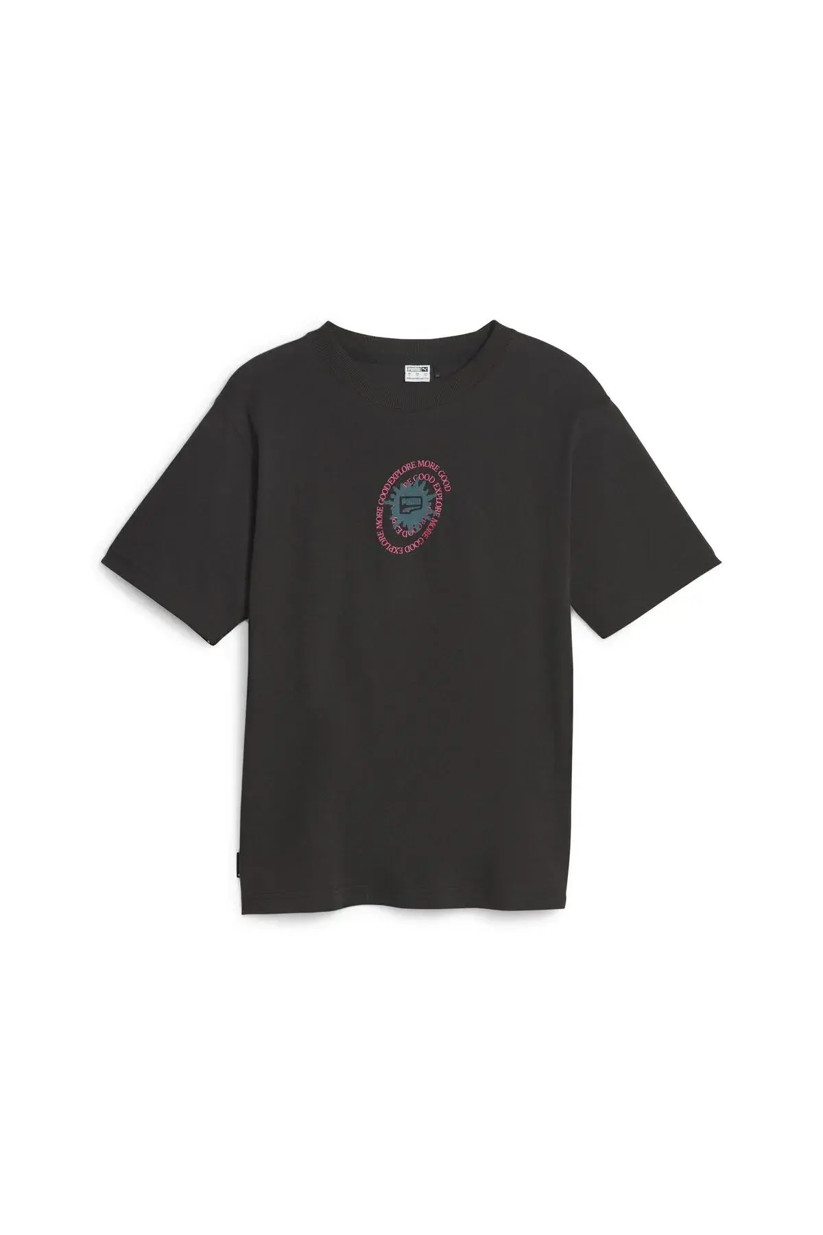 Puma DOWNTOWN Relaxed Graphic Tee Siyah Kadın T-Shirt