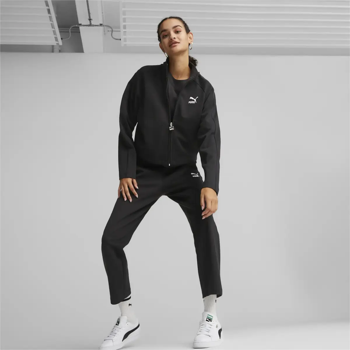 Puma T7 Track Jacket Siyah Kadın Ceket