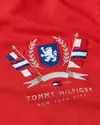 Tommy Hilfiger HILFIGER COLOUR CRES, XLD Kırmızı Erkek T-Shirt & Polo
