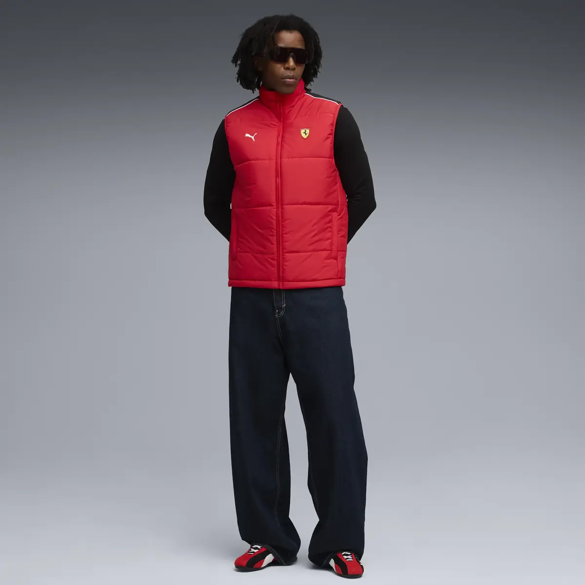 PUMA Ferrari MT7 Padded Vest Kırmızı Erkek Yelek