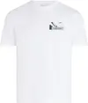Calvin Klein BACK LOGO GRAPHIC T-, YAF Beyaz Erkek T-Shirt & Polo