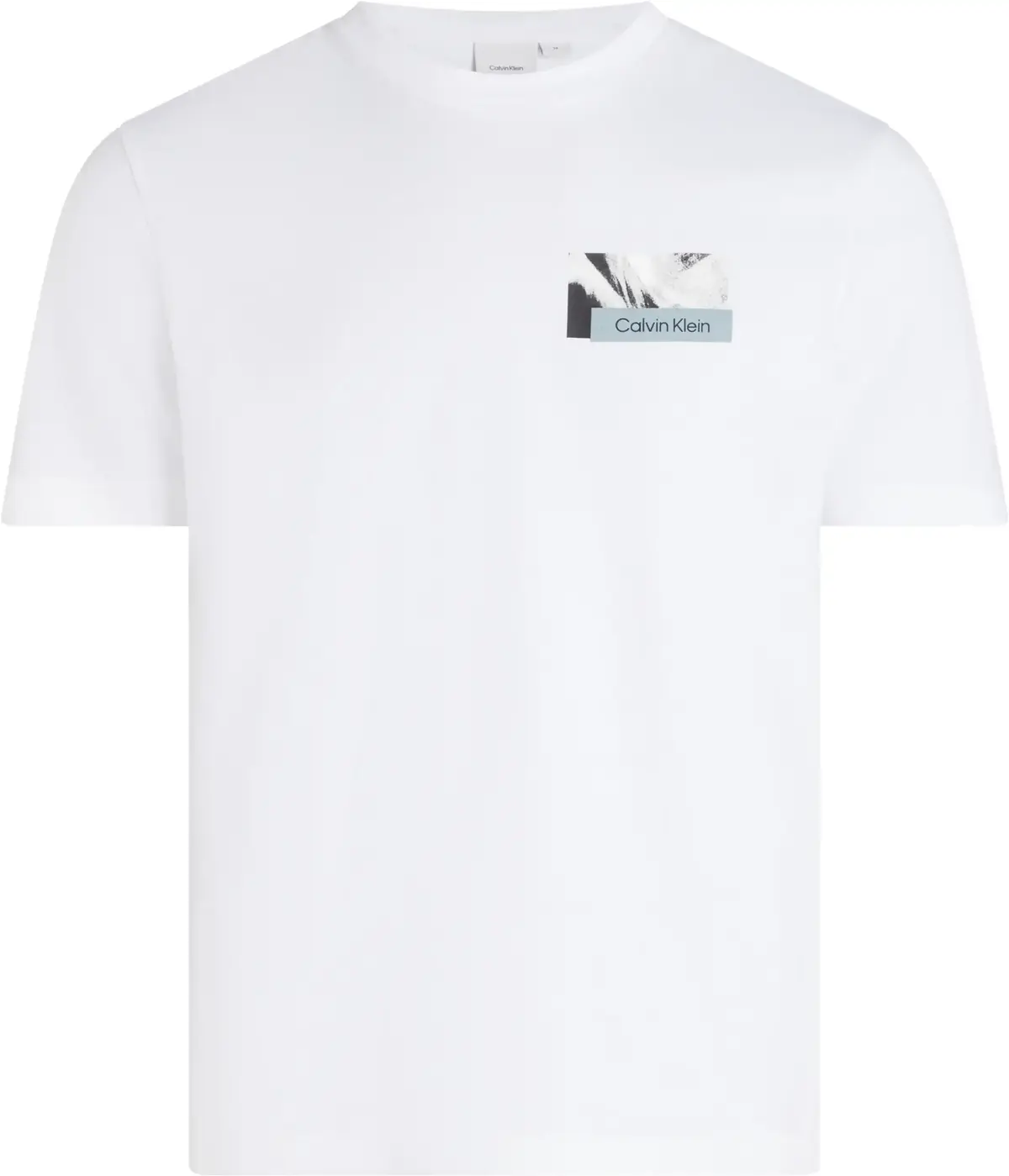 Calvin Klein BACK LOGO GRAPHIC T-, YAF Beyaz Erkek T-Shirt & Polo