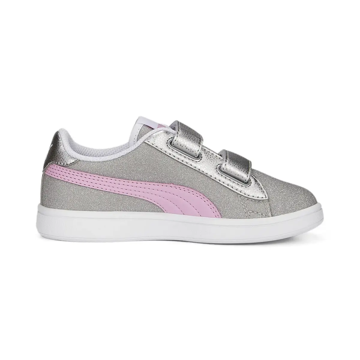 Puma Smash v2 Glitz GlamV PS Gri Çocuk Günlük Spor Ayakkabı