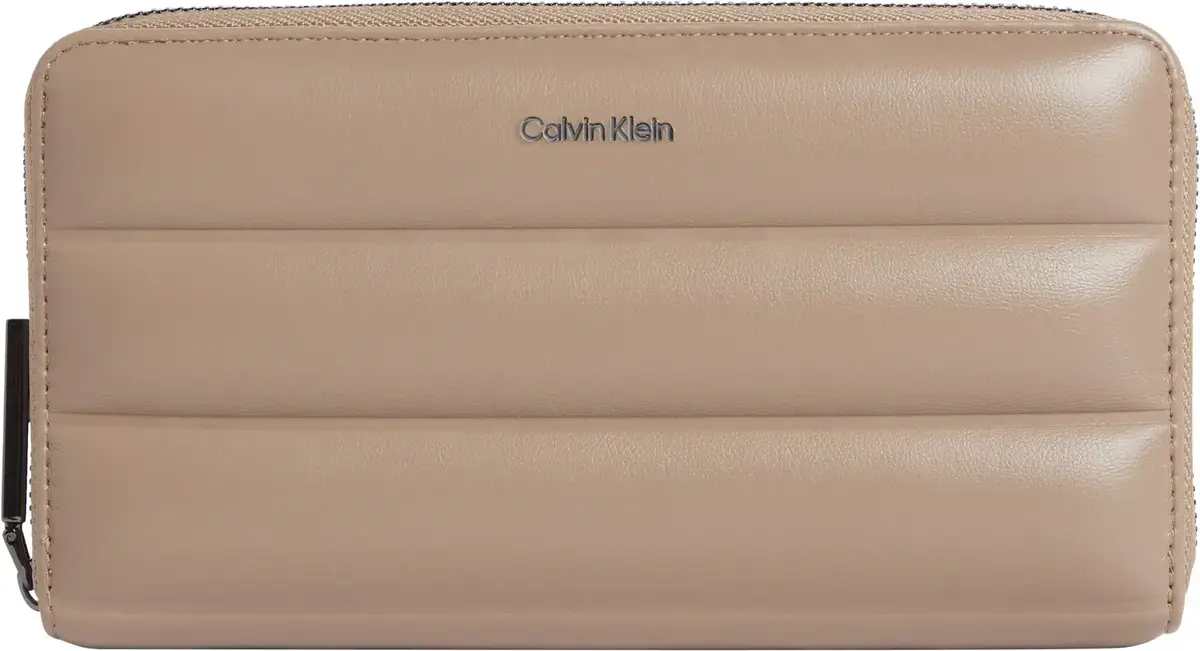 Calvin Klein LINE QUILT LARGE ZIP Kadın Kahverengi Cüzdan