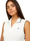 Tommy Hilfiger SPORTY PLEATED POLO, YBL Beyaz Kadın Elbise-Etek