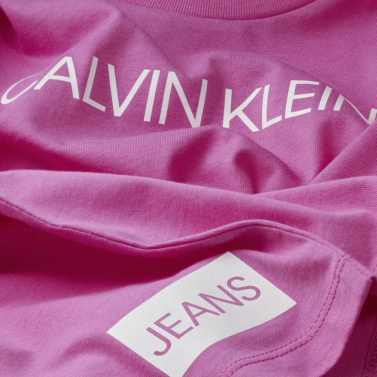 Calvin Klein INSTITUTIONAL LOGO B Kadın Pembe T-Shirt