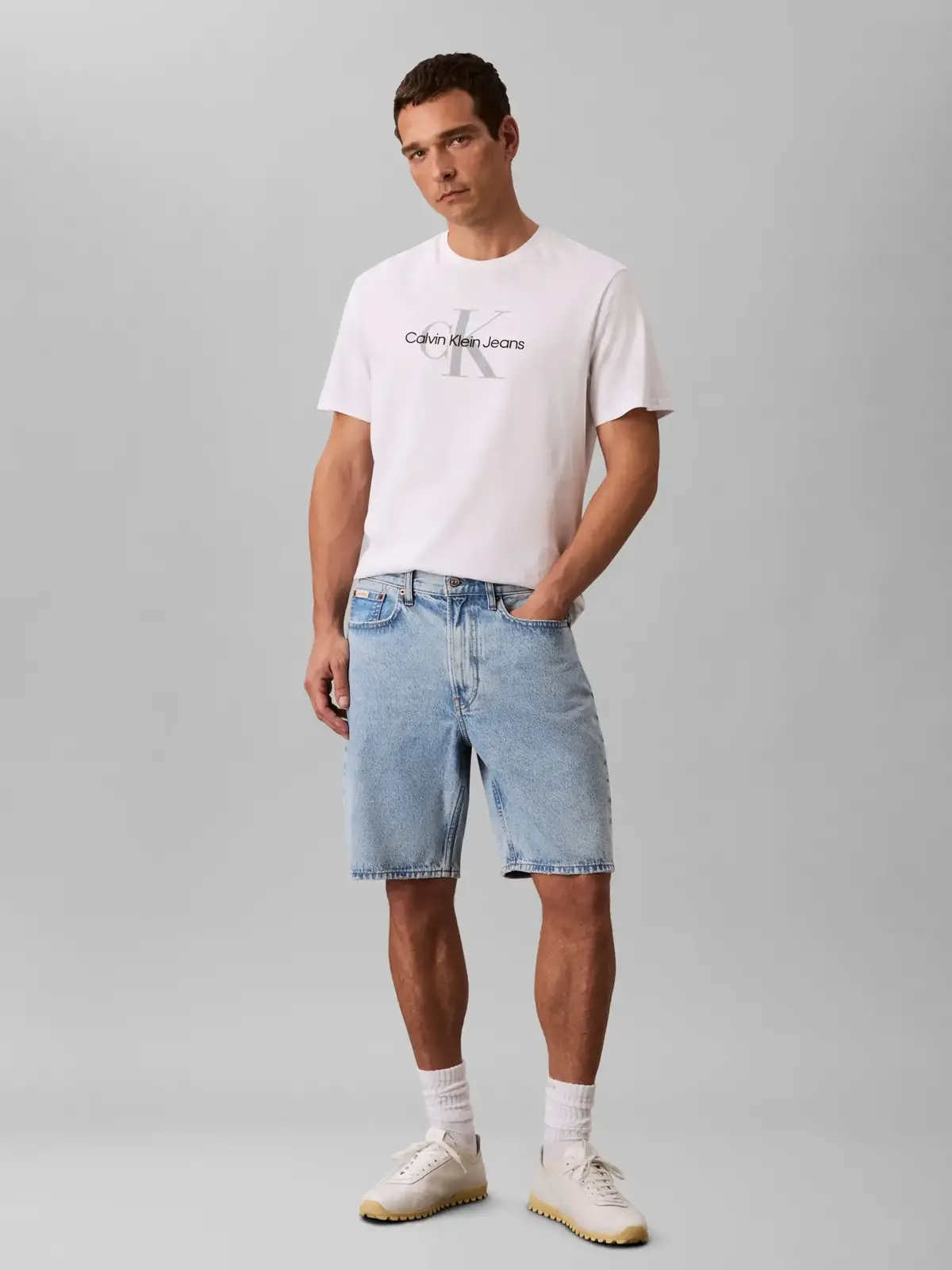 Calvin Klein CK LT INDIGO STANDARD 9IN SHORT Mavi Erkek Şort