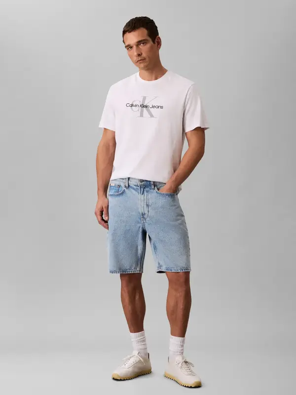 Calvin Klein CK LT INDIGO STANDARD 9IN SHORT Mavi Erkek Şort