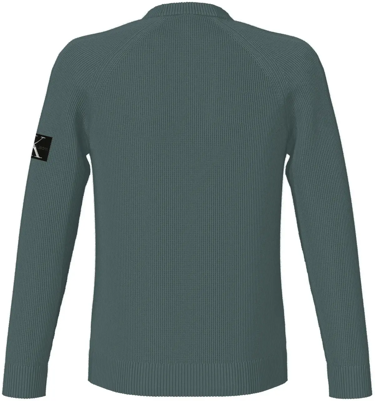 Calvin Klein BADGE EASY SWEATER Erkek Yeşil Kazak