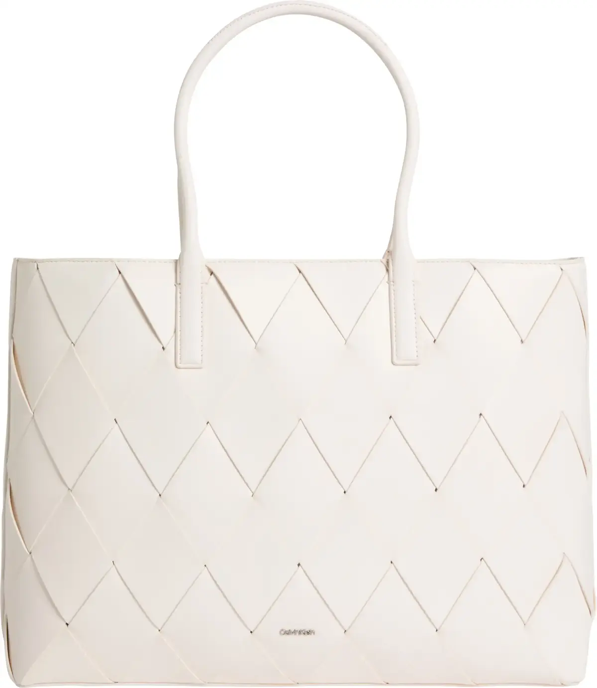 Calvin Klein CK WOVEN MEDIUM SHOP, 67U Krem Kadın Çanta