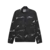 Puma M RUN VELOCITY AOP JACKET Siyah Erkek Fermuarlı Üst