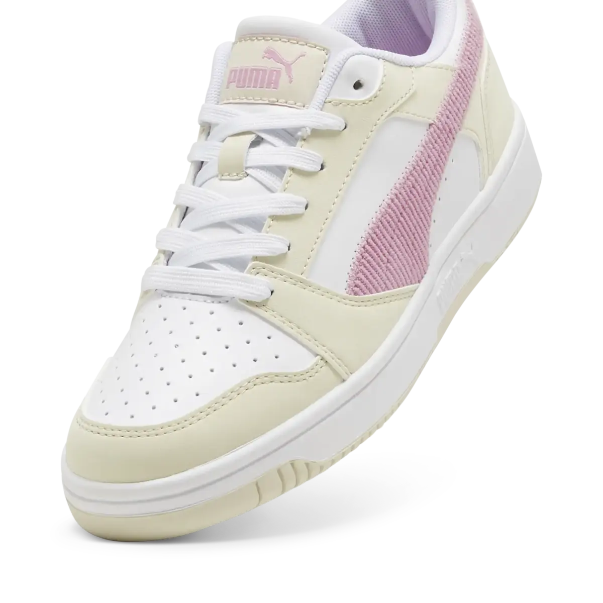 Puma Rebound V6 Lo Cord Jr Bej Kadın Spor Ayakkabı
