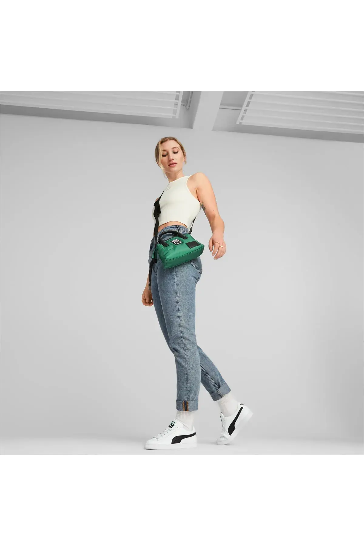 Puma AVG Handbag Casual Pouch Yeşil Kadın Çantası