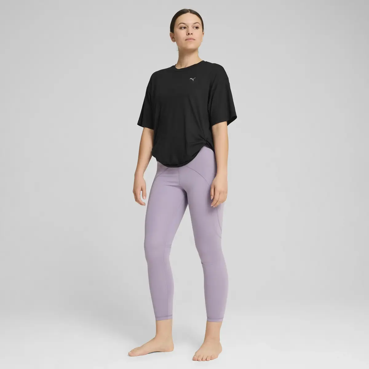 Puma STUDIO TWIST TEE Siyah Kadın T-Shirt