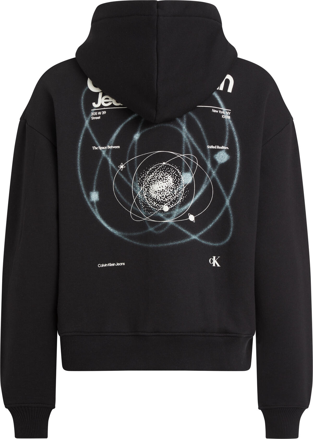 Calvin Klein BACK GALAXY AW ZIP T Kadın Siyah Fermuarlı Ceket