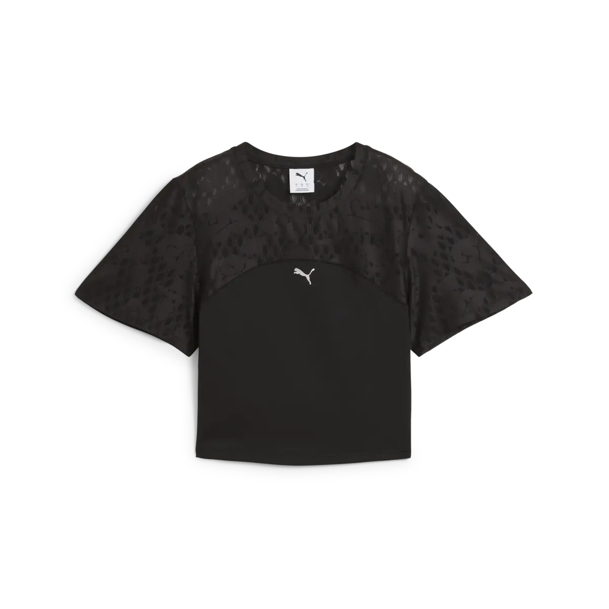 PUMA LACE TOP - SHORT Siyah Kadın Crop
