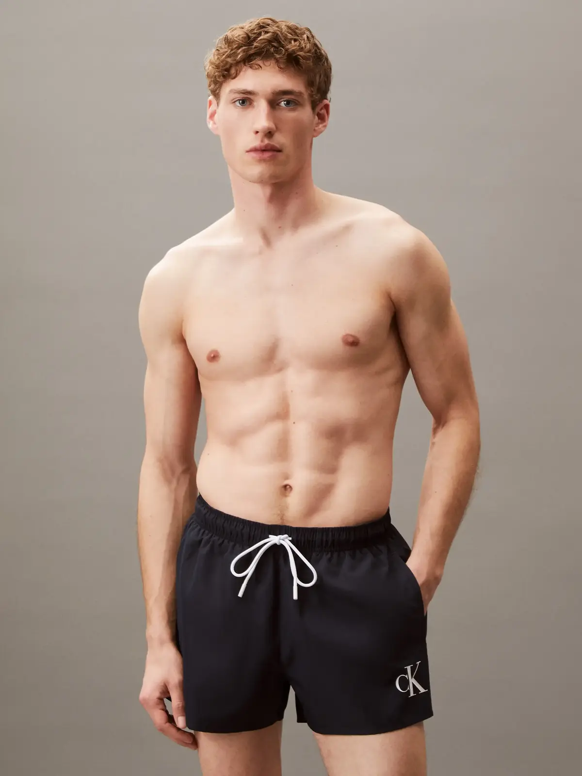 Calvin Klein SHORT DRAWSTRING Siyah Erkek Mayo Şort