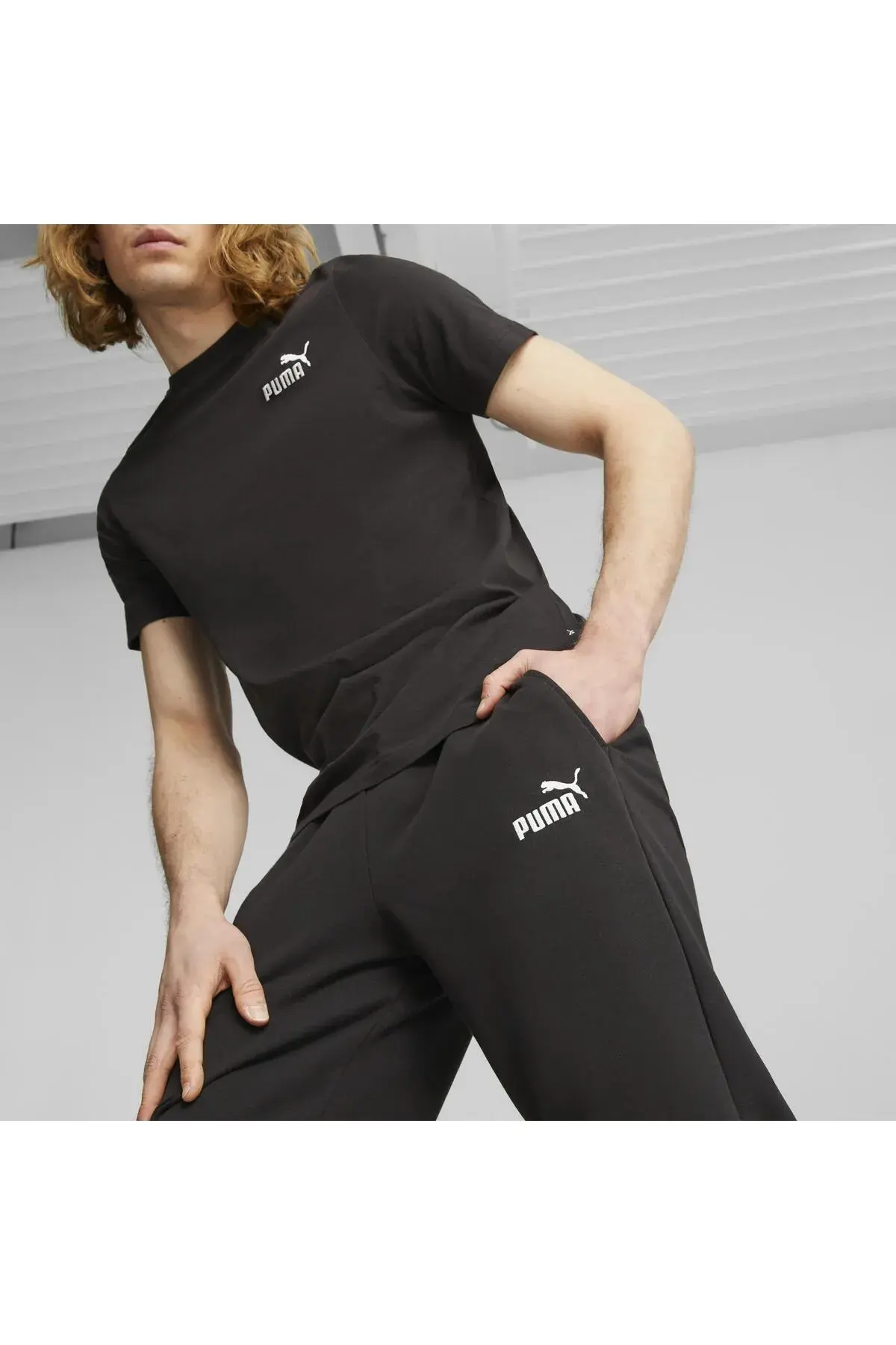 Puma ESS ELEVATED Sweatpants TR cl Siyah Erkek Eşofman Altı