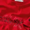 Calvin Klein INST. CUT OFF LOGO Erkek Kırmızı T-Shirt