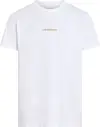 Calvin Klein MONOLOGO TEE, YAF Beyaz Erkek T-Shirt & Polo