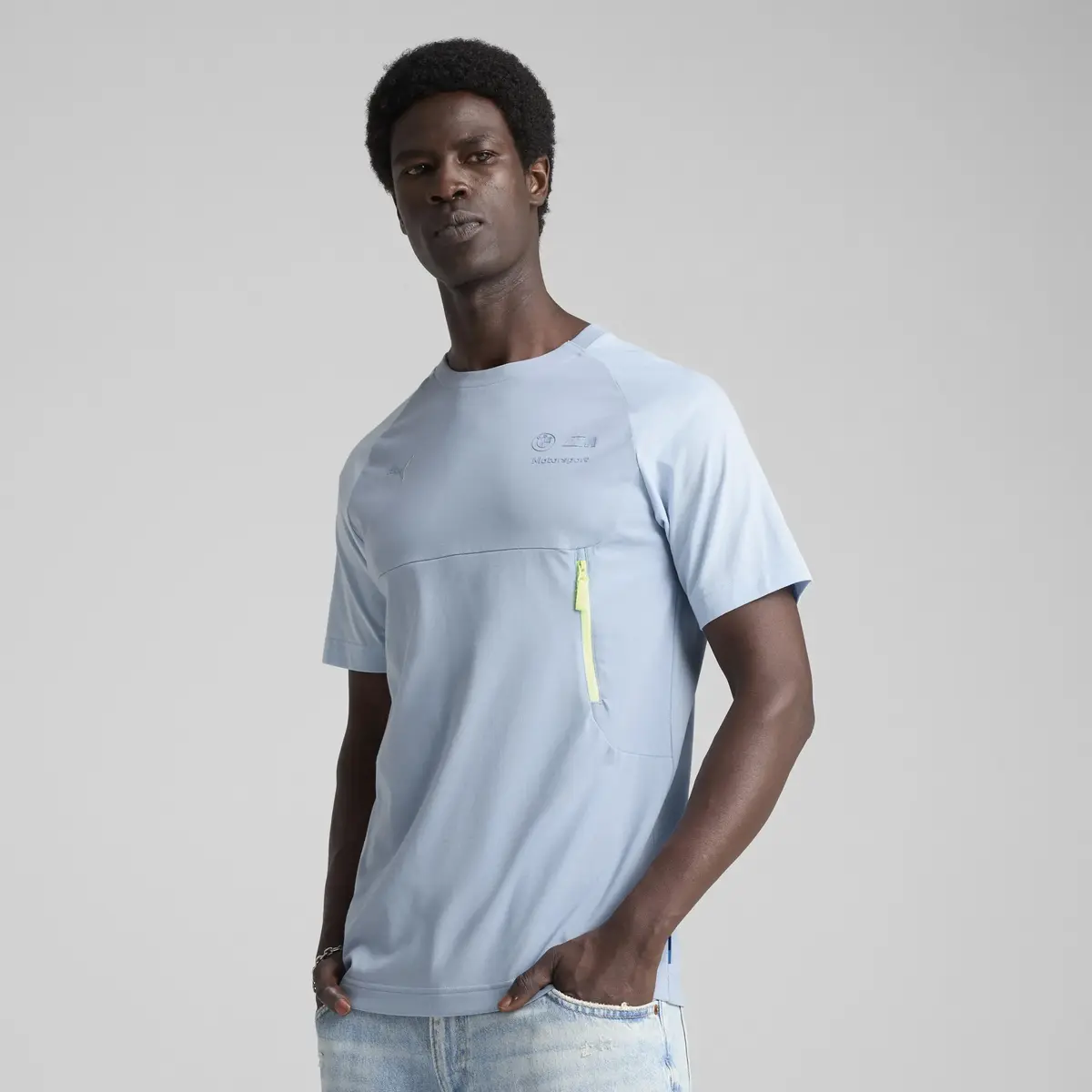 PUMA BMW MMS PUMATECH TEE Mavi Erkek T-Shirt