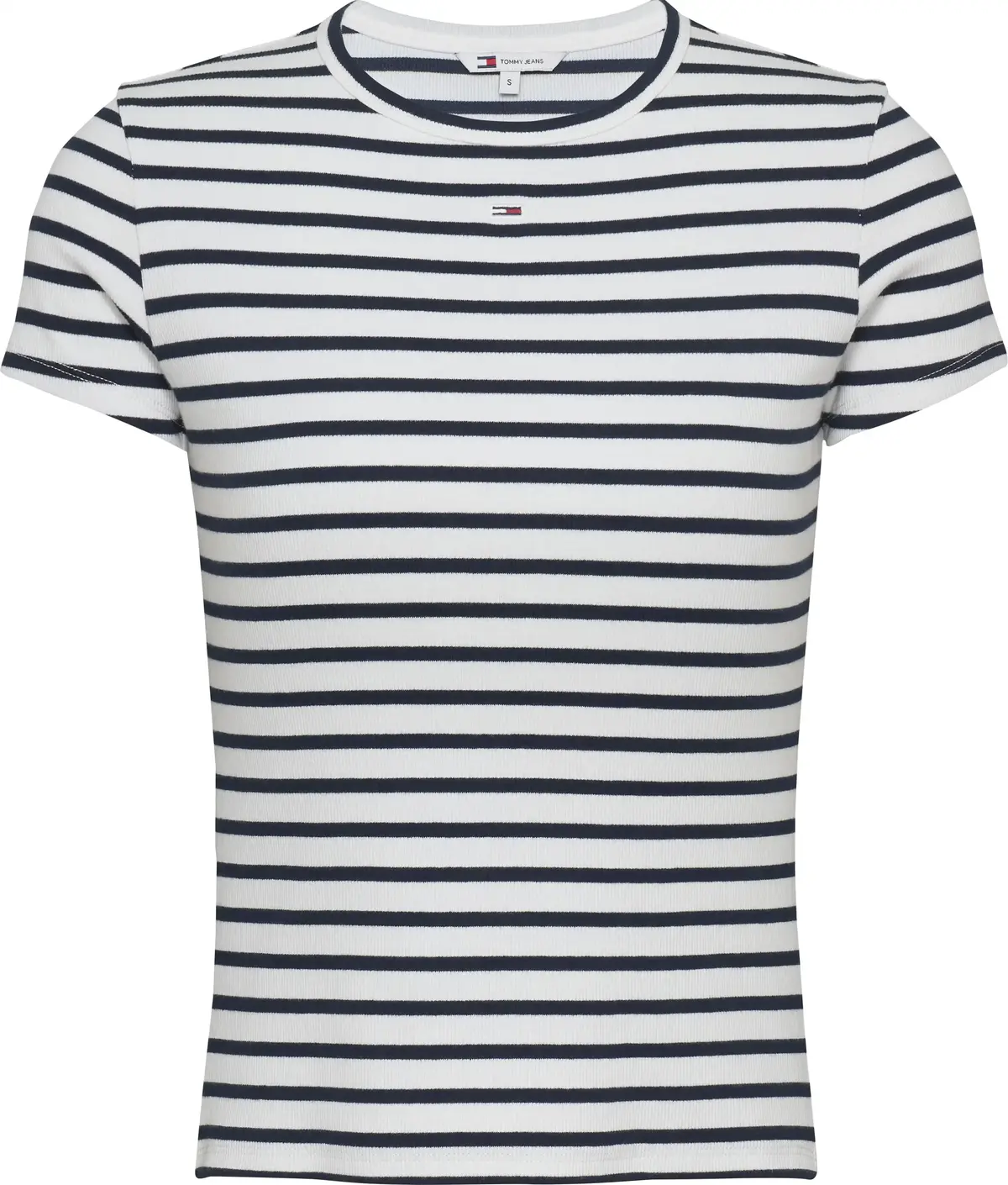 Tommy Hilfiger TJW SLIM ESSENTIAL R, 0FC Beyaz Kadın T-Shirt & Polo