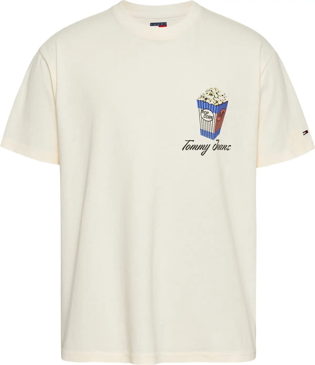 Tommy Hilfiger TJM RLX NOVELTY 2 GM, YBH Krem Erkek T-Shirt & Polo