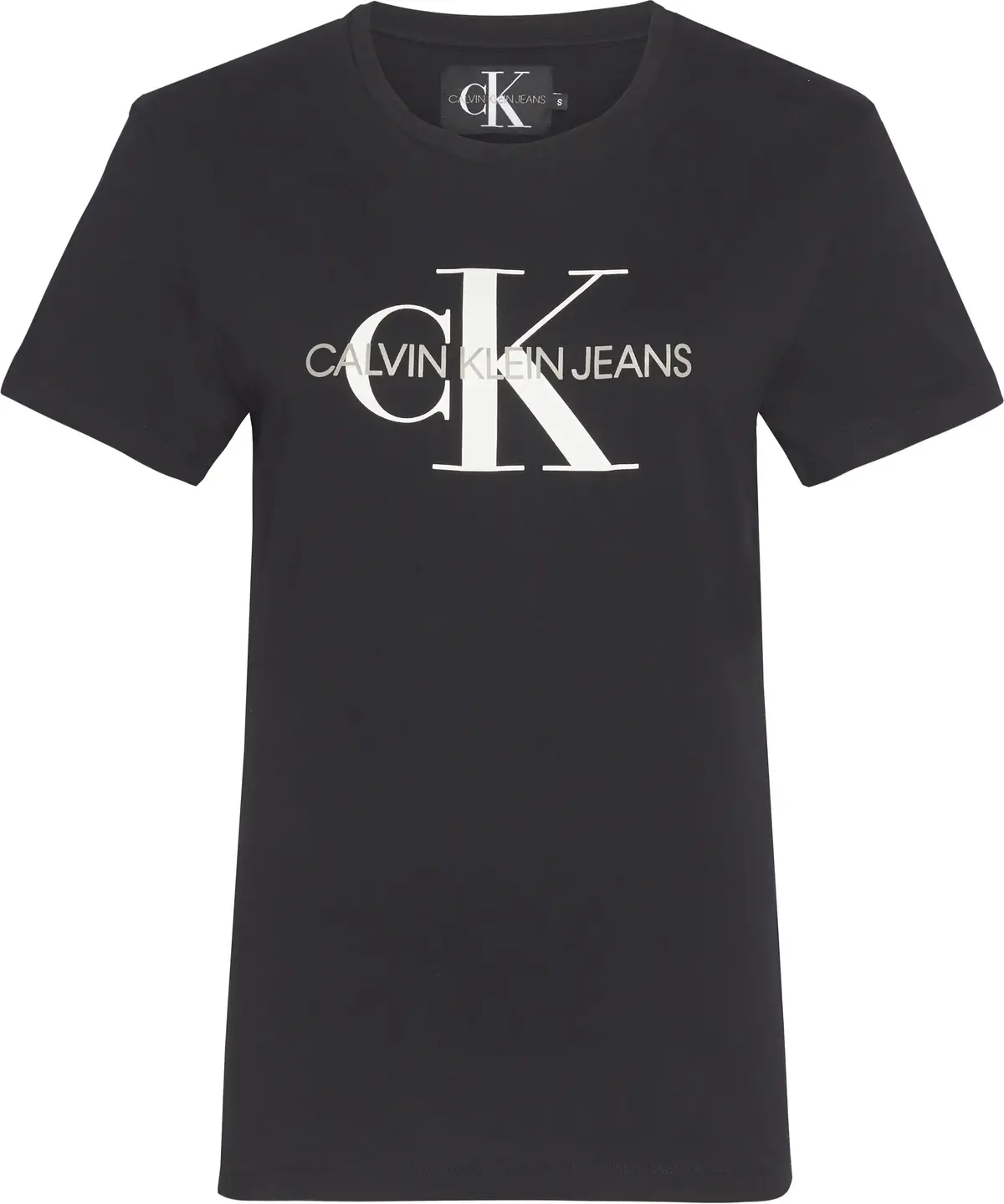 Calvin Klein CORE MGM LOGO REGULA Kadın Siyah T-Shirt